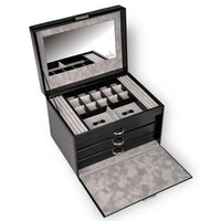 Koffer (ohne Schubfächer) VARIO vario / schwarz (Leder)