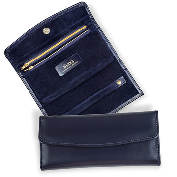 jewellery roll acuro / navy (leather)