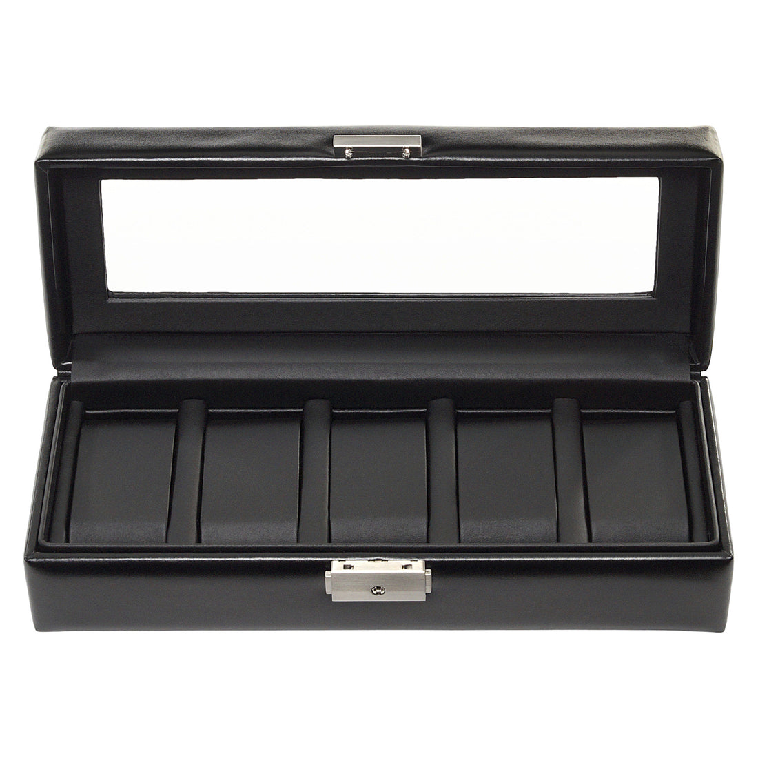 case for 5 watches black exclusive / black (leather)