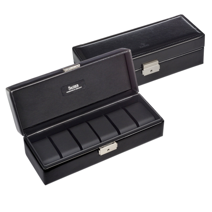 case for 6 watches black exclusive / black
