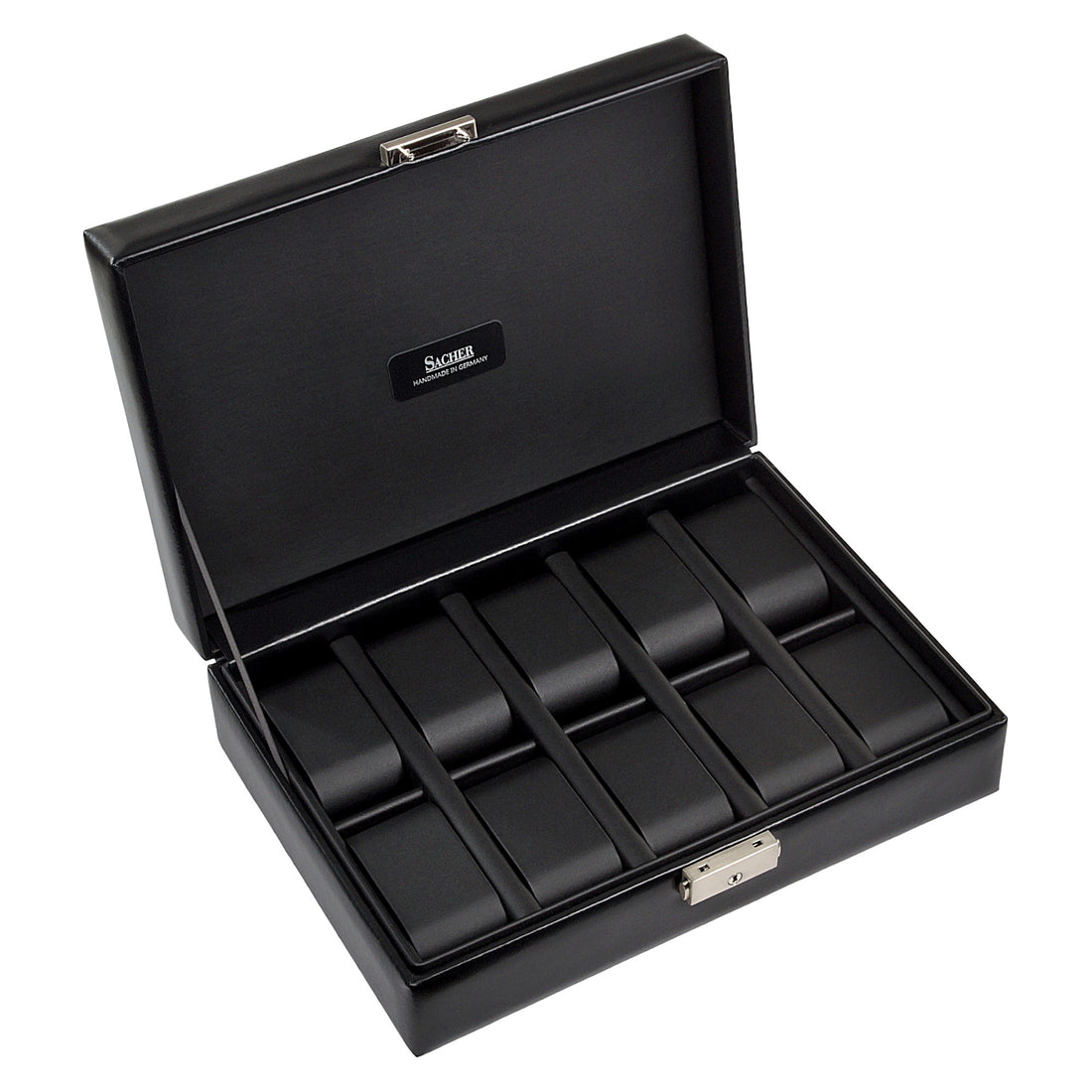 Scatole porta orologi - 10 orologi black exclusive / nero (pelle)
