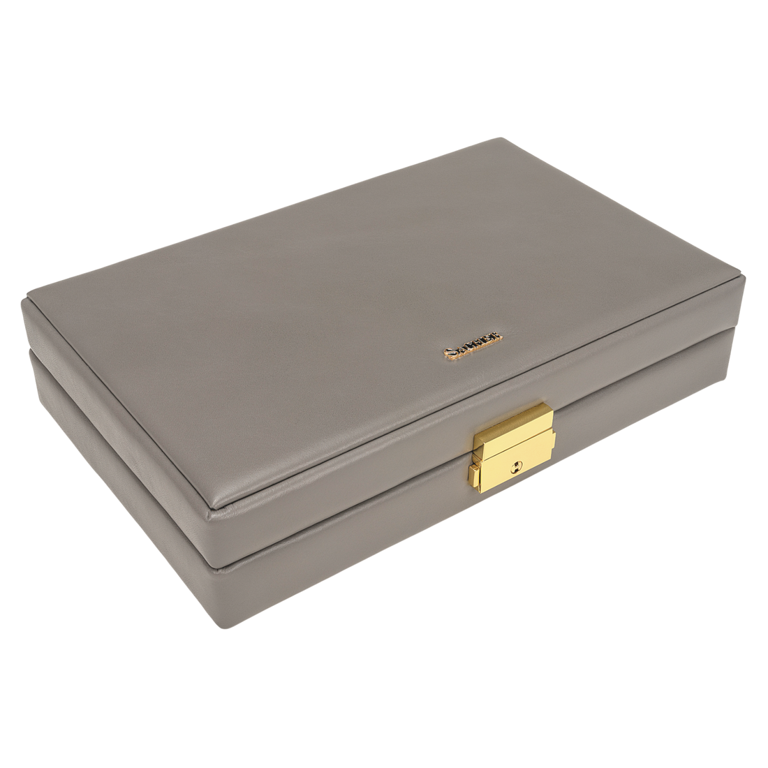 Ringetui fleur venice / grau (Leder)