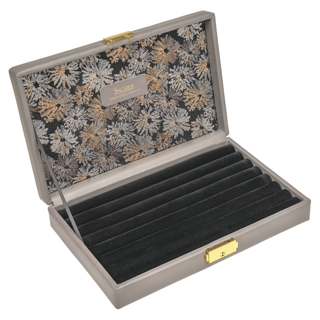 Ringetui fleur venice / grau (Leder)