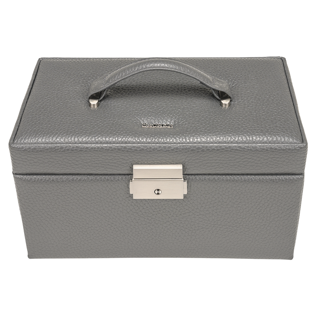 Jewelry box Emma granello / grey (full cowhide)