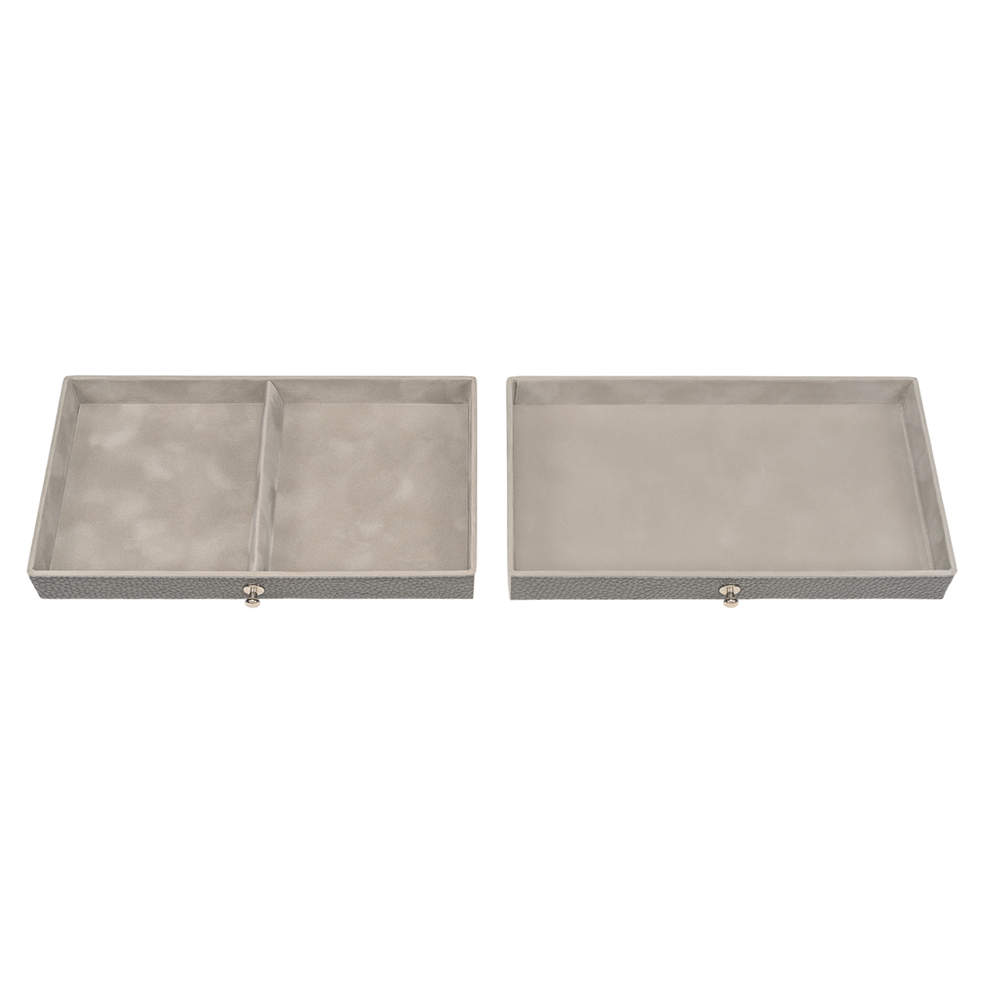 Jewelry box Emma granello / grey (full cowhide)