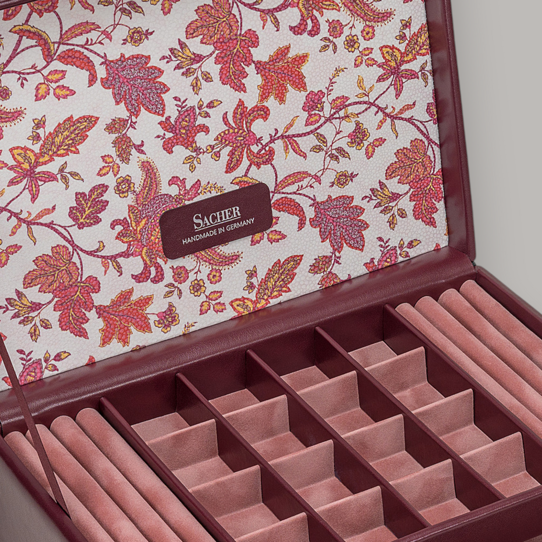 Schmuckkasten Ina florage / bordeaux