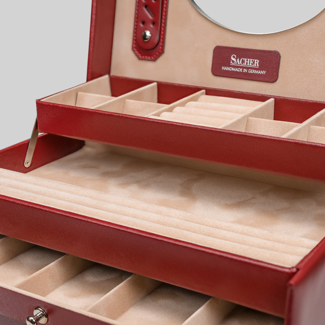 Schmuckkasten Nancy amadora / rot (Leder)