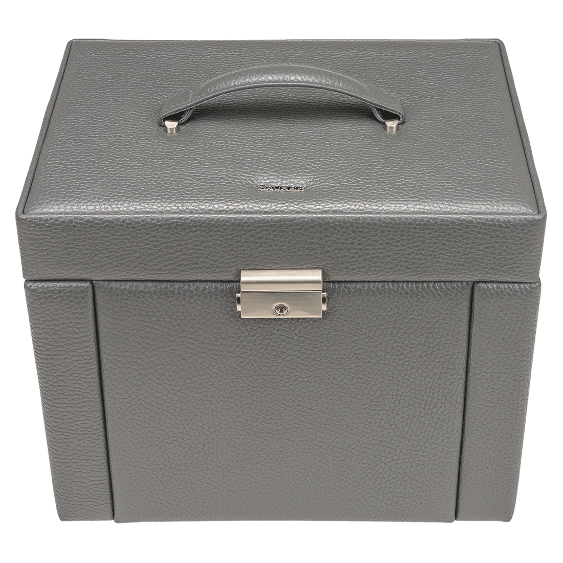 Coffret à bijoux Marta granello / gris (cuir de vachette pleine fleur)