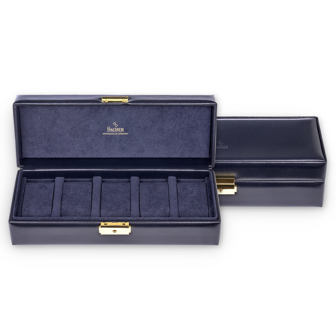 SACHER watch case for watches acuro navy (leather) – SACHER