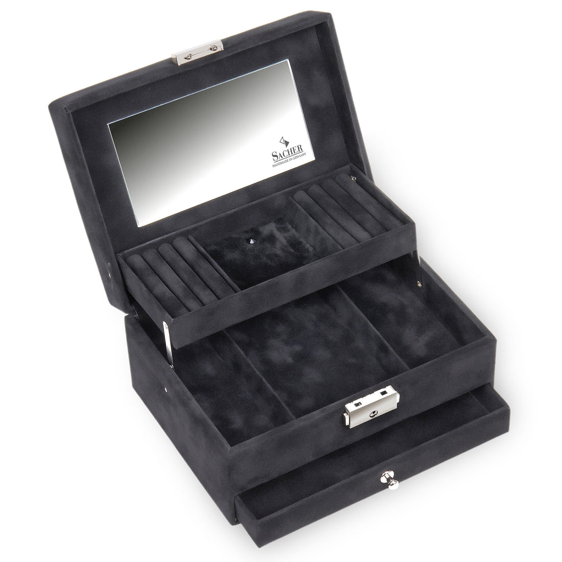 jewellery box Carola crystalo / black