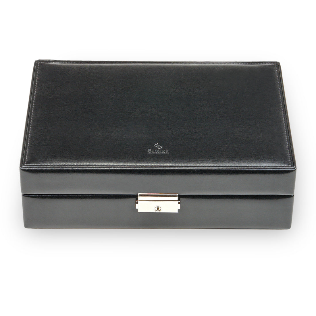 case for 10 watches new classic / black (leather)