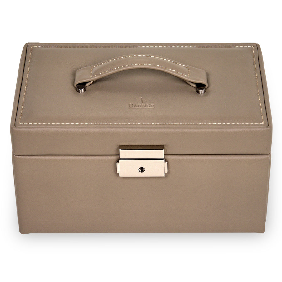 jewellery case Elly nature / taupe (leather)