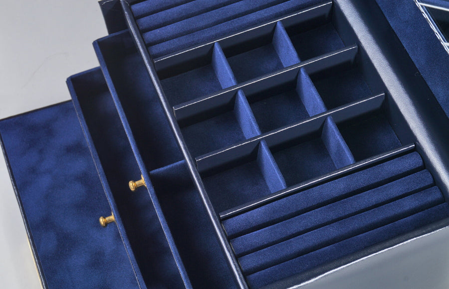 jewellery case Elly acuro / navy (leather)