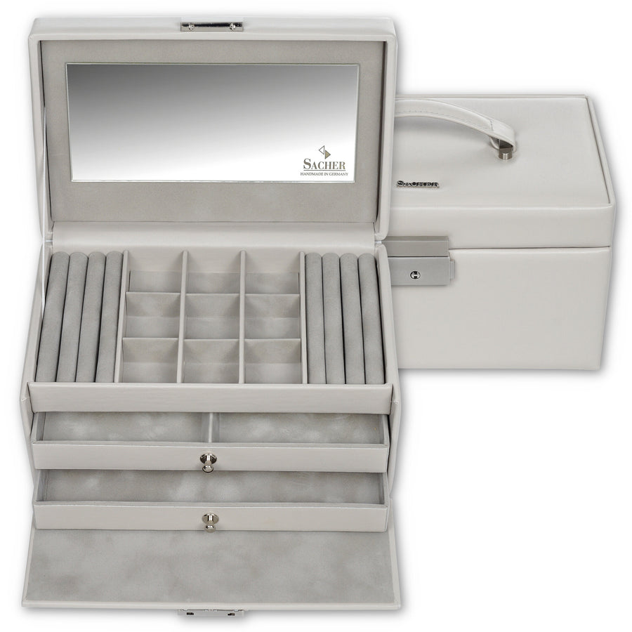 jewellery case Elly elegance / sand (cowhide leather)