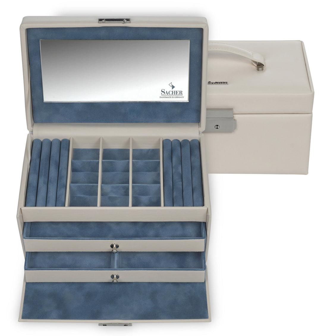 jewellery case Elly elegance / ivory (cowhide leather)