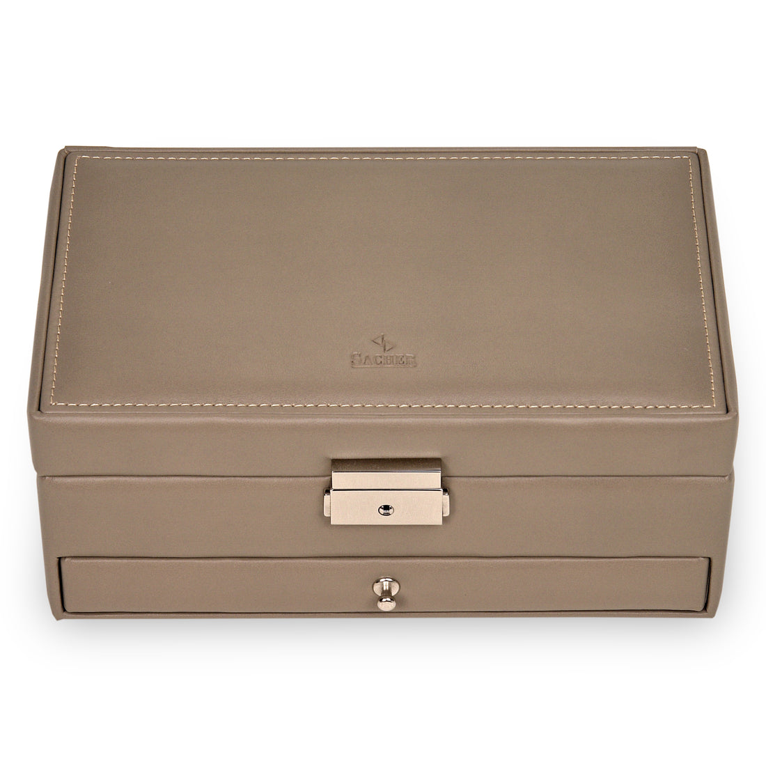 jewellery case Helen nature / taupe (leather)