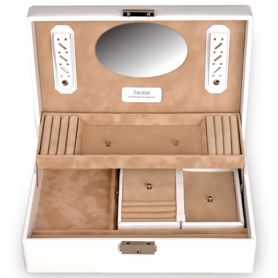 top-module incl. travel box VARIO vario / white (leather)