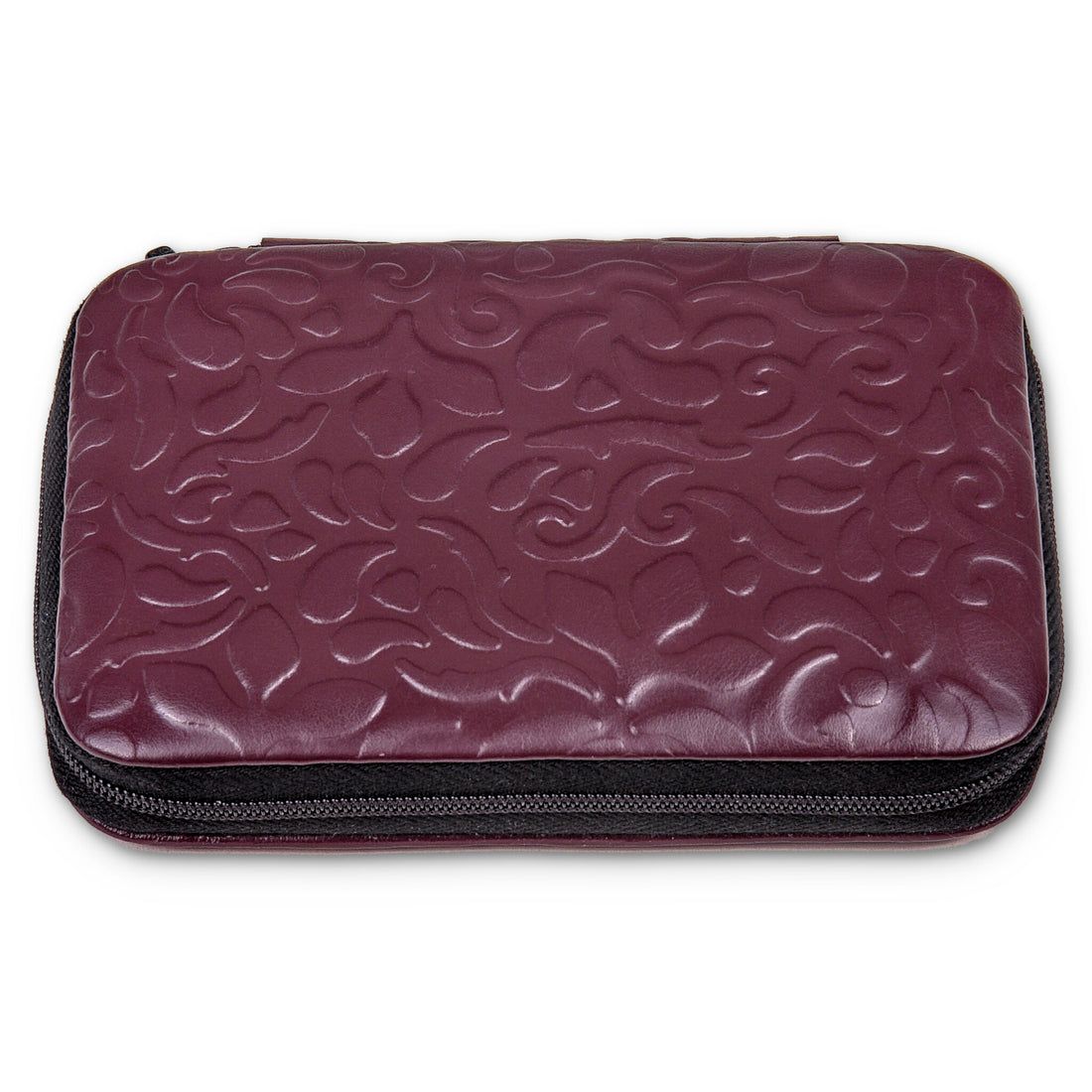 7 pcs. manicure set ornamento / bordeaux (leather)